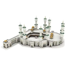 Makkah Grand Masjid 3D Card Saudi Arabian Architectural model DIY Muslim Toy Hadiyah for kids