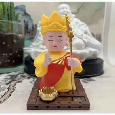 Pajangan Patung Hadiah Kado Hiasan Biksu Monk Buddha Altar Doa Sembahyang Sembayang Meditasi