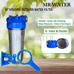 10 HOUSING PP WATER FILTER 3/4 MAX 3 BAR OR 8 BAR