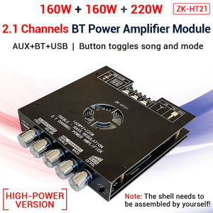 ZK-HT21/YS-AS21 TDA7498E 160Wx2+220W+12V ลำฟโพงบูลทูธ ขยายเสียงโมดูลขยายเสียงซับวูฟเฟอร์ดิจิทัล บลูทูธ 2.1 ช่อง