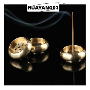 HUAYANG01 [2023 new HOT FASHION] 1pcs High Quality 5 Holes Mini Brass Incense Incense Sticks Censer Stand Holder Home Decor