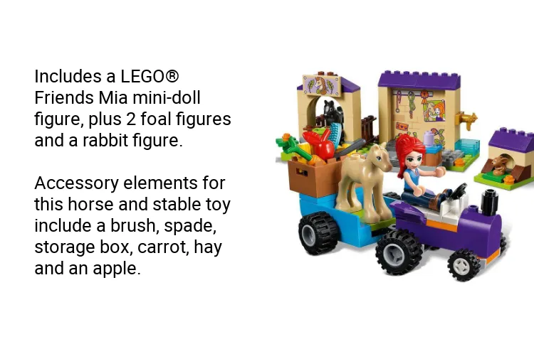 BrickBang) 41361 LEGO Friends Mia's Foal Stable Lazada