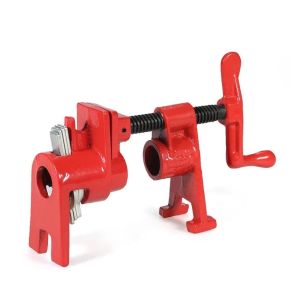 【Local Warehouse】3/4 Quick Release Heavy Duty Wide Base Iron Wood Metal Clamp Set Woodworking Workbench Pi pe-Clamp