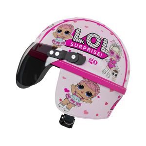 Helm Anak Retro Chips 1-4 Tahun Motif Kuromi Lucu Motor Balap Perempuan Laki-laki
