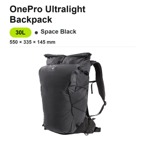 PGYTECH OnePro Ultralight Camera Backpack 20/30/40L -- Expandable Camera Bag for Photographers