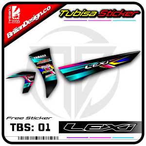 Sticker Striping Variasi Yamaha Lexi - Striping Motor Lexi. TBS.01