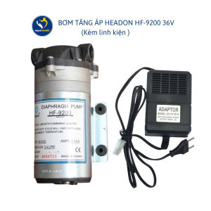 Bơm Tăng Áp Headon HF-9200 36V kèm Adaptor 36V linh kiện - Lưu lượng bơm: 3.4 LPM
