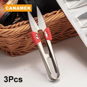 【CANAMEK】 3 6pcs U Thread Scissors Stainless Steel Yarn Shears Cutting Sewing Scissors Cross Stitch Scissors Embroidery Shears Clippers