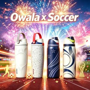 【100% Authentic】Owala x Soccer FreeSip Water Bottle 24oz/32oz Leak-Proof with Built-in StrawBPA-Free