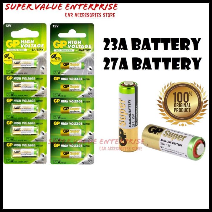 23A/27A GP Super Alkaline Battery 12V (5PCS/PACK) | Lazada