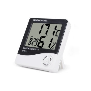 [Ready stock]  Digital Hygrometer Thermometer Indoor Room Thermometer Humidity Monitor Temperature Humidity Gauge Meter数显温湿度计家用高精度HTC-1室内外电子干湿温度计HTC-2带线探头