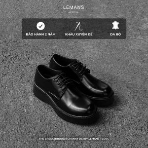 ● Bộ sưu tập The Breakthrough Chunky Lemans độc quyền chính hãng thương hiệu Lemans.    THÔNG TIN SẢN PHẨM: The Breakthrough Chunky Derby Lemans TBD-04.1 ● Thương hiệu: LEMANS  ● Chất liệu da: Da bò thuộc nguyên tấm nhập khẩu