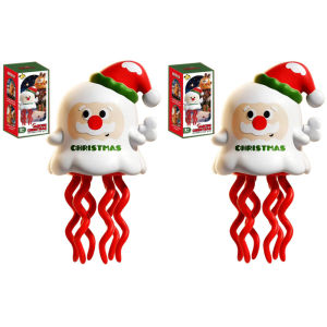 HOMEMORY Christmas Dancing Toys Christmas Elk & Santa Claus No Battery Needed Devil Twist Dance Trick Creative Toy