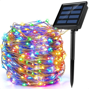 Solar Lights 12M 100LED Fairy String Lights Waterproof for Garden Patio Tree Wedding Party Christmas Lights Decoration