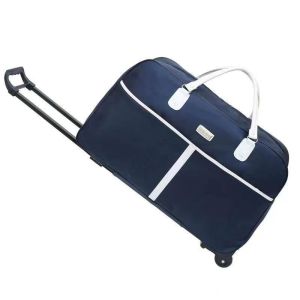 SG RumahHome® Travel Trolley Luggage Bag-Large Capacity Rolling Duffel Bag Lightweight Handbag for Business Trip School Vacation