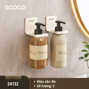 Giá treo dầu gội sữa tắm ECOCO hợp kim nhôm không cần khoan vít thế hệ mới Giá để chai lọ thông minh chịu lực nhấn