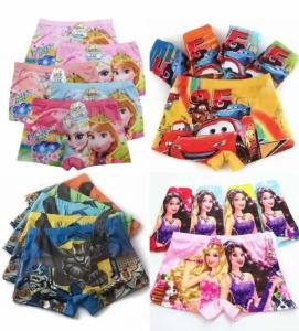 XUXIN childrens boys girls boxer briefs boys style girls 2-9 years old cartoon print underwear