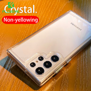 FLOVEME High Transparent Phone Case For Samsung S24 S23 S22 S21 Ultra S23 S22 S21 Plus S23 S22 S21 Acrylic TPU Clear Shockproof Cover