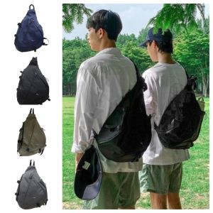 SOTOP ไนลอนทำจากไนลอน กระเป๋า Crossbody ฟิตเนส กระเป๋าถือแบบถือ กระเป๋าหน้าอกกีฬา ลำลองแบบสบายๆ กระเป๋าใส่เหรียญ กระเป๋าสะพายไหล่แบบสั้น เด็กผู้ชายเด็กผู้ชาย