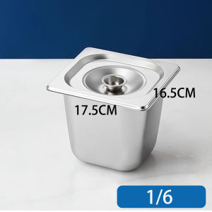 Nipiin Elegant Stainless Steel Buffet Warmers Set - Multi-Purpose Food Serving Bowls with Square Lids for Restaurants and Buffets