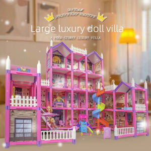 Dream Castle DIY Dollhouse Kit - Princess Pretend Play Toy for Girls | Creative Gift for Kids | Build Your Own Fairy Tale Castle (Ages 5+)