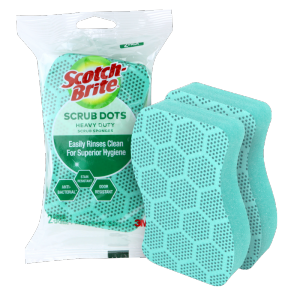 Scotch-Brite® SDHD-2 EN Scrub Dots Heavy Duty Sponge 2pc