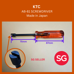 [SG Seller] KTC AB-81 SCREWDRIVER. Made in Japan. Can tighten a screw with the head got straight line