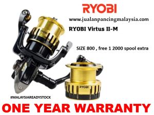 ORIGINAL RYOBI VIRTUS II SPINNING REEL ONE YEAR WARRANTY