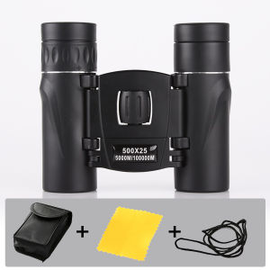 500X25 HD Powerful Binoculars Long Range Zoom Folding Telescope Day & Night Vision for Outdoor Hiking Hunting Teleskop 折叠望远镜