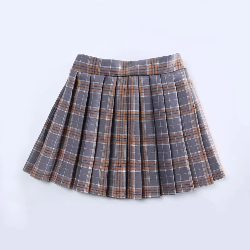 1-14 Years Old Plaid Girls Skirts for Kids School Sweet Girls