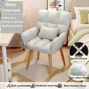 solid wood Dining Chair 360° Rotating Wooden Leg Dining Chair Cushioned Comfortable Home/office Ergonomic Chair