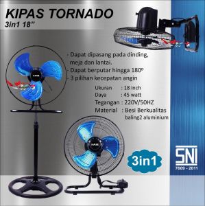 Kipas Angin Besi Jumbo National Plus 3in1 18"