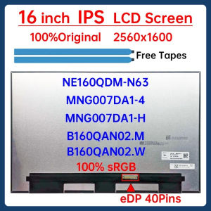 16" Laptop LCD Screen NE160QDM-N63 MNG007DA1-4 B160QAN02.W For Lenovo ThinkBook 16p G2 Display Matrix Panel 2560x1600 Non-Touch