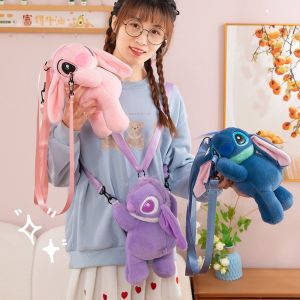 DAN S ยัดไส้ กระเป๋าเป้สะพายหลังผ้ากำมะหยี่ลายการ์ตูน ขนปุยฟู ผ้าฝ้ายพีพี เป้สะพายหลังตุ๊กตาผ้ากำมะหยี่ กระเป๋านักเรียนผ้ากำมะหยี่ อินส์ กระเป๋าสะพายตุ๊กตา Capybara เด็กเด็กผู้หญิงเด็กผู้ชาย