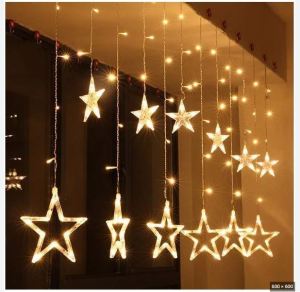 ĐÈN LED TRANG TRÍ RÈM 3M 12 DÂY THẢ CÓ NHIỀU KIỂU TRANG TRÍ NHÀ CỬA  Quán Cafe