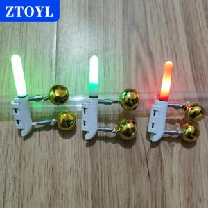 [COD] ZTOYL คันเบ็ดตกปลาอิเล็กทรอนิคส์1ชิ้นกระดิ่งสองหัวเรืองแสง LED สามารถถอดออกได้กันน้ำได้อุปกรณ์สำหรับกลางคืน