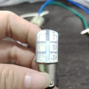 Lampu Stop Jelly RGB 12Mata - Lampu Rem Belakang Motor Mobil - Lampu Stop Jelly Rainbow 12Led