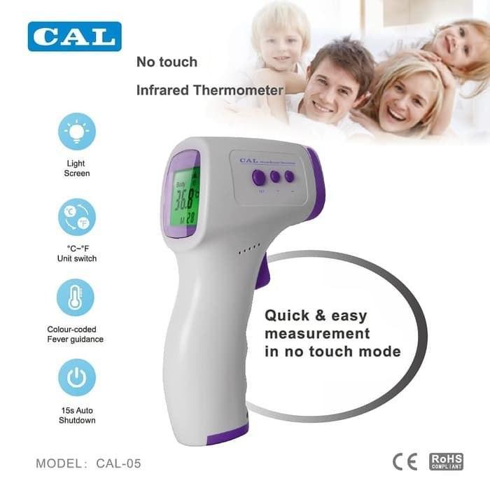 Termometer Digital Infrared No Touch Alat Pengukur Suhu Badan Cal 05