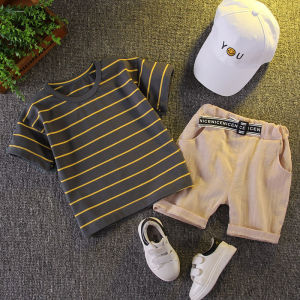Children clothing stripe cotton Baby Clothes Sets for Boys baju baby