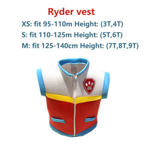 Purim Carnival Captain Ryder Cosplay Costume Paw Patrol Kids Children Vest Birthday Party Coat Carnival Gift