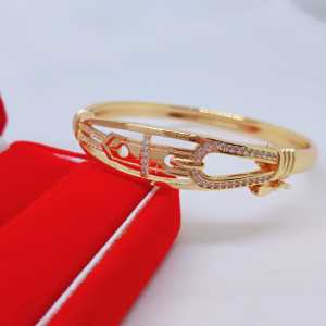 Gelang Tangan Bangle Wanita Aksesoris Fashion Awet Tahan Lama Anti Karat Cocok Untuk Harian G5-2I