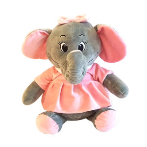 Boneka gajah cantik elephant plush lucu with rok pink Istana Boneka mainan bayi dan anak untuk kado ulang tahun birthday