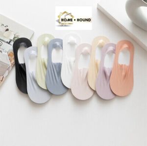 HOME+HOUND SHOP Silk Sock Slippers Ultra-thin Boat Socks Breathable Low Cut Silicone Non-slip Invisible Solid Color Socks