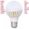 [HCM]Bóng đèn Led cảm ứng thông minh 12W tự động tắt mở khi có người đến gần. 