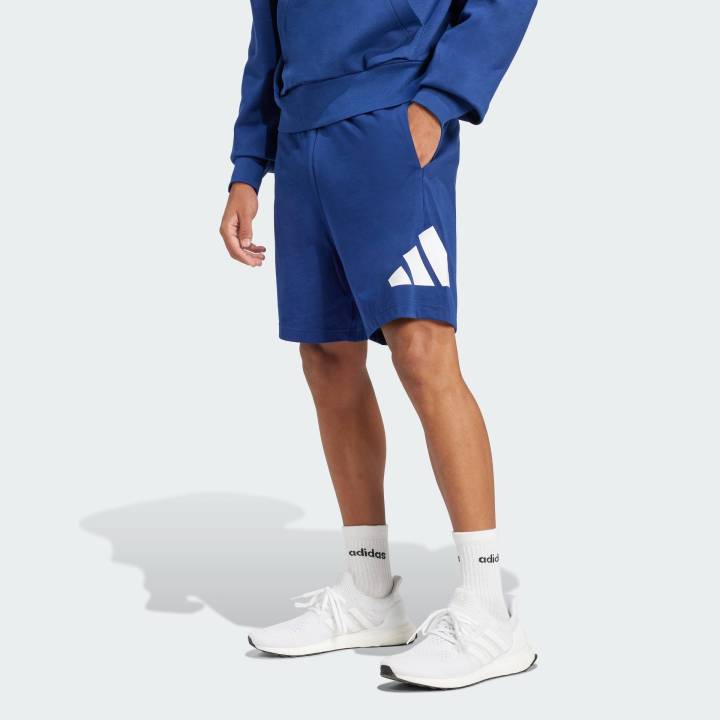 adidas Lifestyle Essentials Big Logo Single Jersey Shorts Men Blue