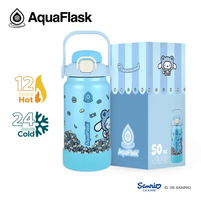 AquaFlask Sanrio Characters (22oz / 30oz / 32oz / 40oz / 50oz) Drinking Water Bottle – Hello Kitty / My Melody / Kuromi / Cinnamoroll