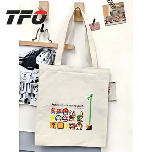 TFO Super Mario Bros. by Nintendo Character Canvas Tote Bag Versatile Ideal College School Tote Bag