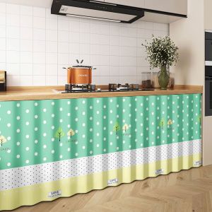 Simple Cabinet Curtain Velcro Door Curtain Covering Curtain Dust-proof Curtain Non Perforated Bookcase Wardrobe Shoe Cabinet Wardrobe and Hat Room Curtain