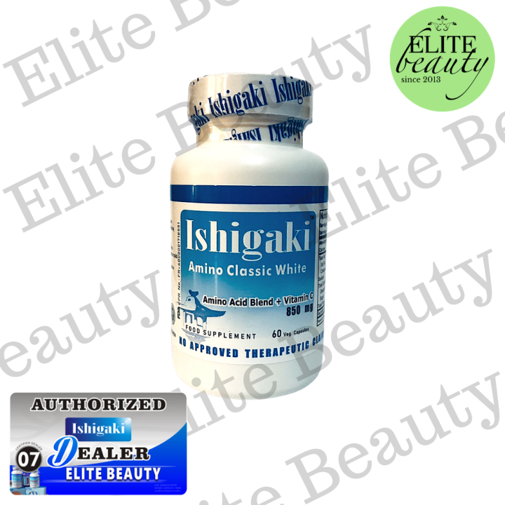 ishigaki glutathione capsules Ishigaki Amino Classic White - Amino Acid Blend + Vitamin C Food Supplement  60 capsules