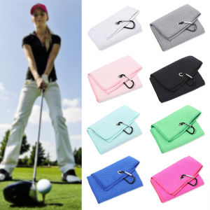 Ready Stock 8 Colors Microfiber Golf Towel Cleaning Towels Balls Hands High Water Absorption COD